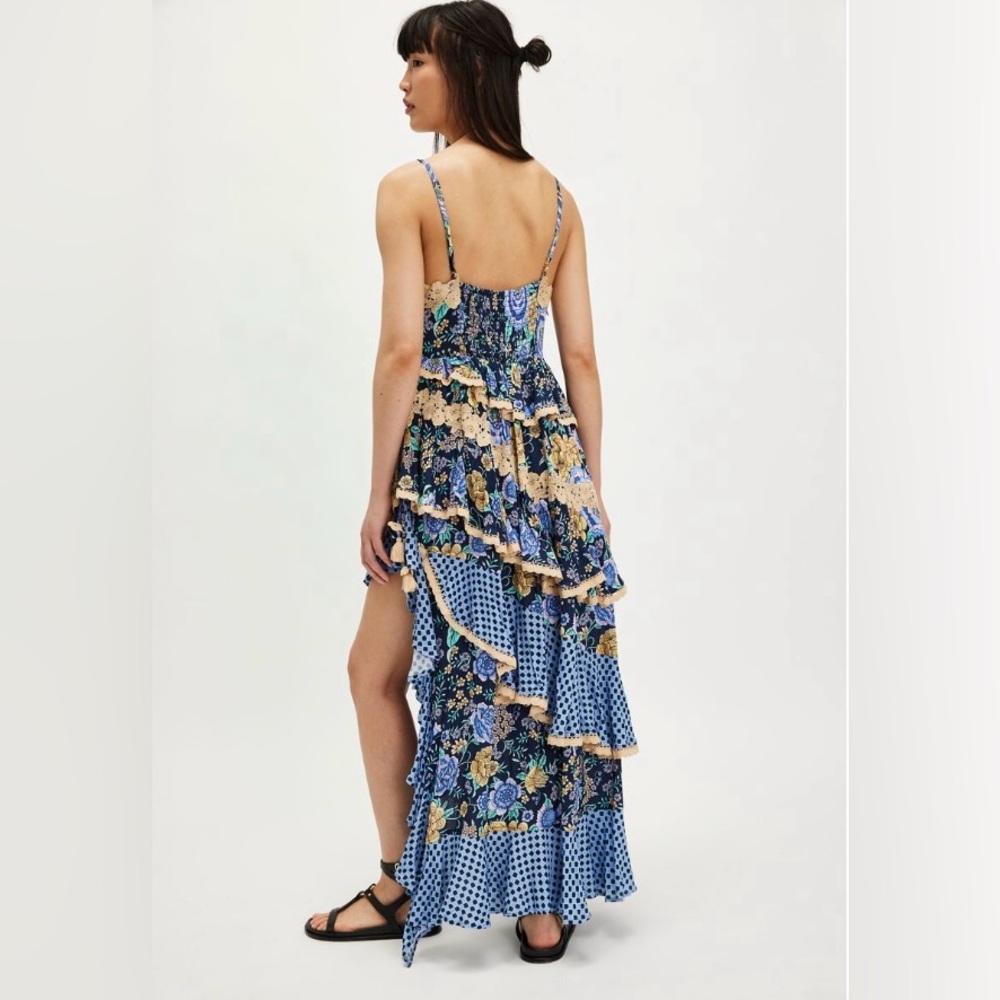 Spell Full Bloom Ruffle Soirée Dress – Periwinkle | XL | NWT - Picture 8 of 14